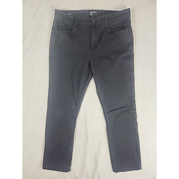 Frank & Oak Jeans Mens Size 32 X 32 Black Gordon Athletic Fit Pants - Picture 1 of 15